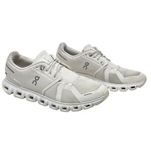 On Cloud 6 Womens Running Shoes White White US 10 Fitness Gym Gorpcore